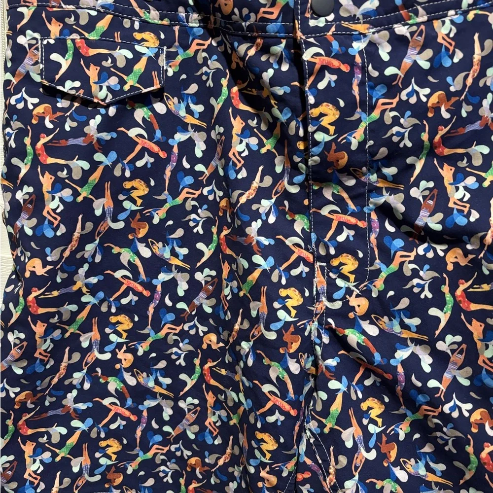 J. Crew Navy Print Shorts